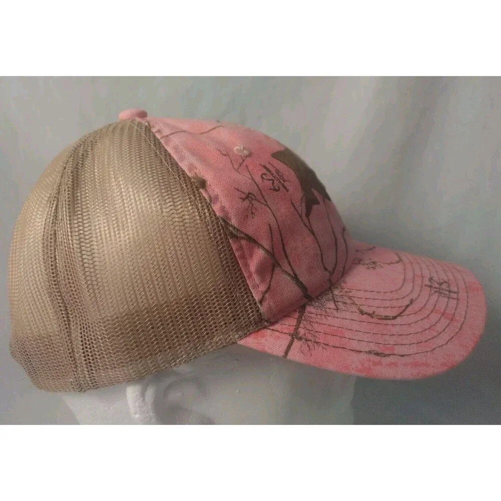 EATON Power RealTree Pink Camouflage Adjustable Snapback  Mesh Back Hat/Cap-NEW!